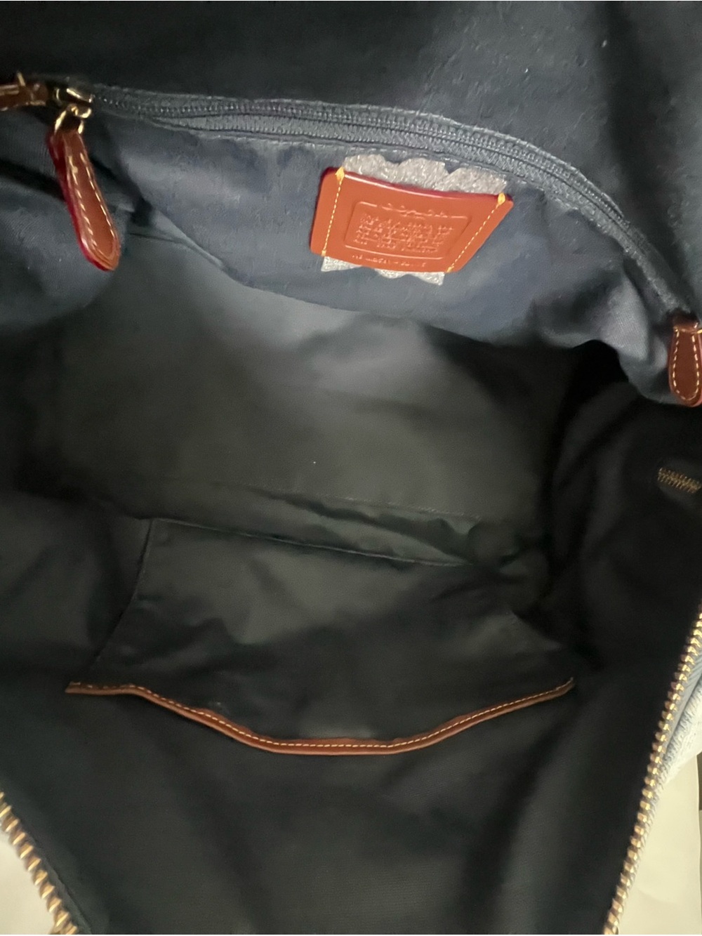 Coach Rowan Large Satchel Bag In Loved Denim - Picture 2 of 8